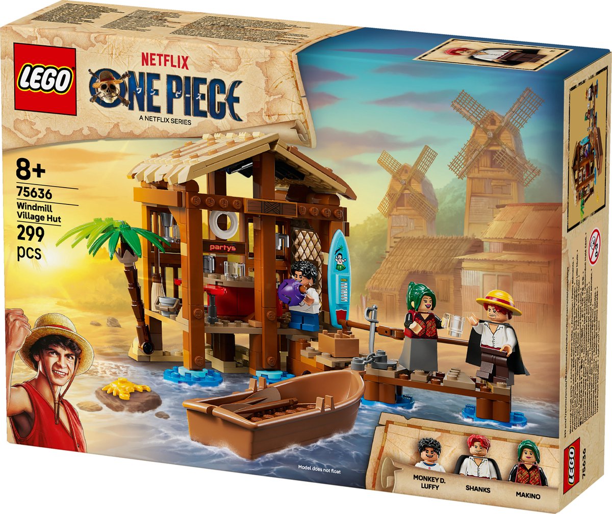 LEGO® ONE PIECE Hut in Windmolendorp Bouwset - 75636