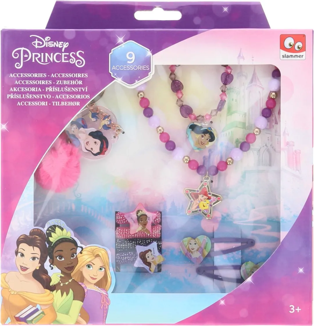 Princess Haar & Sieraden Set - 9 Stuks - Multi Colour