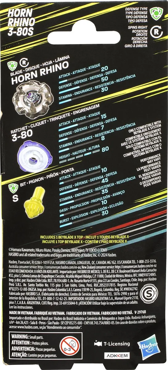 Hasbro Beyblade BBX Horn Rhino - Multicolor