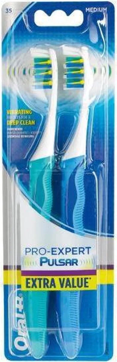 Oral-B Pro-Expert Pulsar 35M Handtandenborstel - 2 Stuks