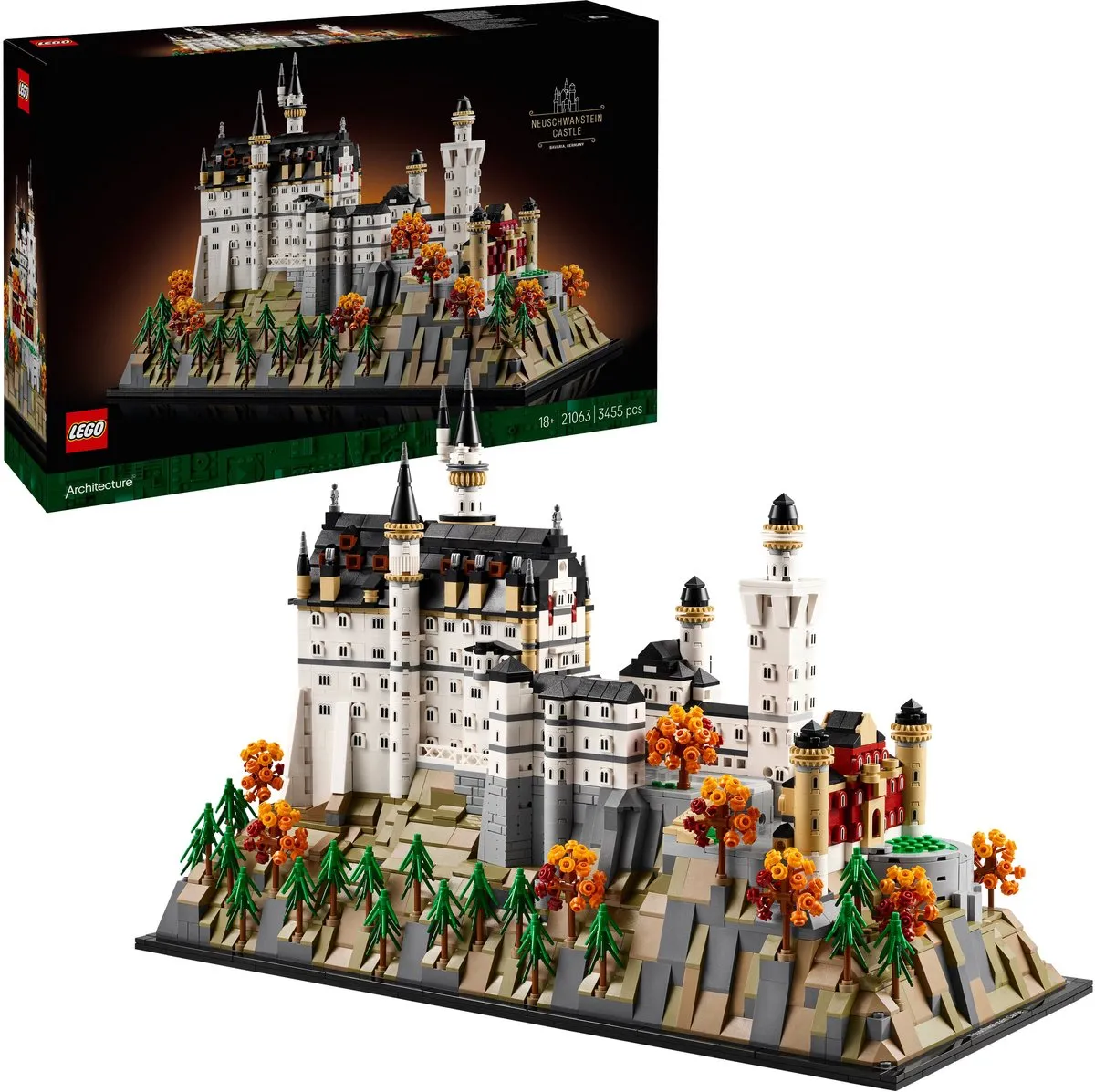 LEGO Architecture Slot Neuschwanstein 21063 - 3455 Stukken - Multicolor