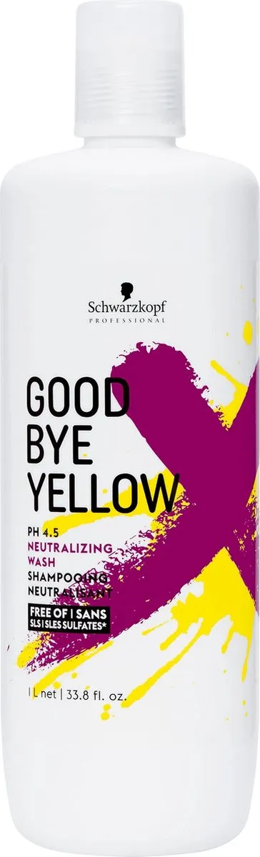 Schwarzkopf Goodbye Yellow Shampoo 1000ml - Zilvershampoo