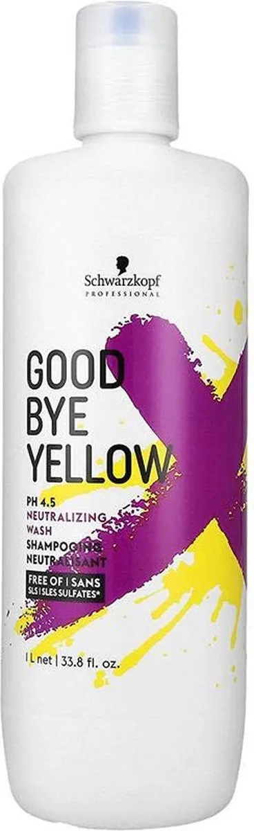 Schwarzkopf Goodbye Yellow Shampoo 1000ml - Zilvershampoo