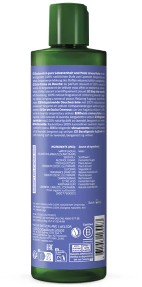 Weleda Relax Douchecrème Lavendel Bergamot Vetiver 400ml - afbeelding 6 van 6