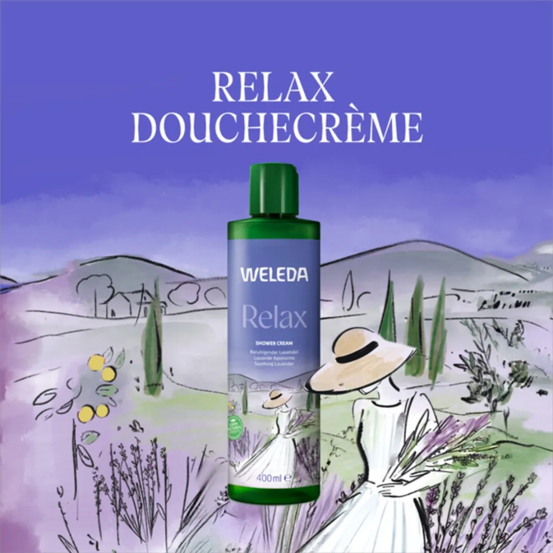 Weleda Relax Douchecrème Lavendel Bergamot Vetiver 400ml