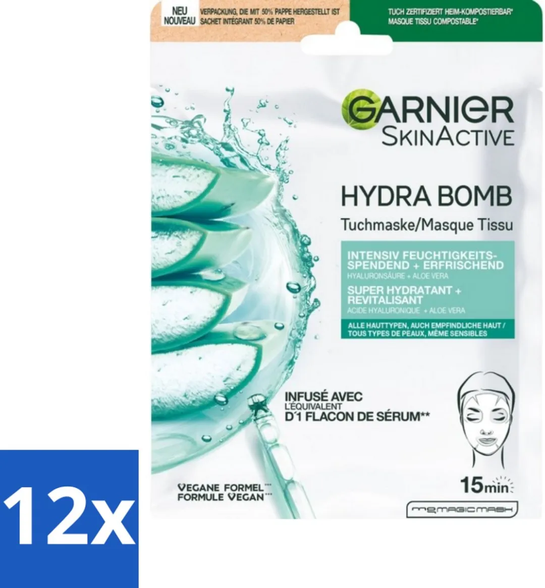 Garnier SkinActive Hydrabomb Tissue Masker