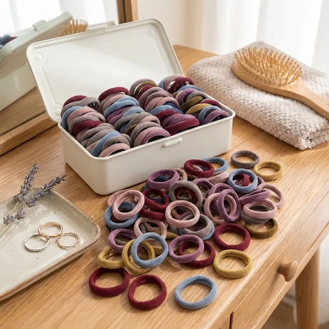 NuveX Haarelastiekjes Multicolor - 100 Stuks