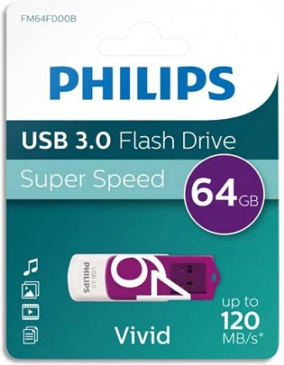 Philips FM64FD00B USB-Stick 64GB