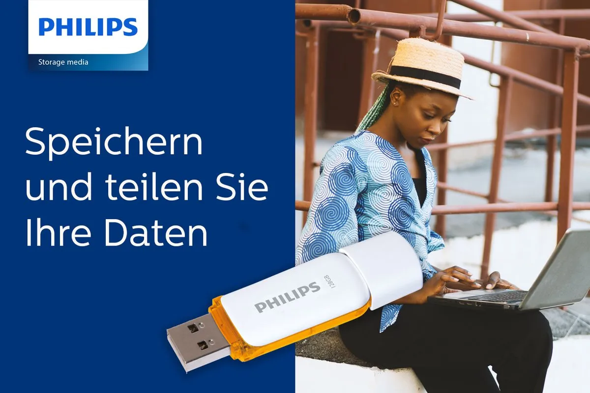 Philips USB Stick 2.0 FM12FD70B - 128GB - Oranje - afbeelding 6 van 6