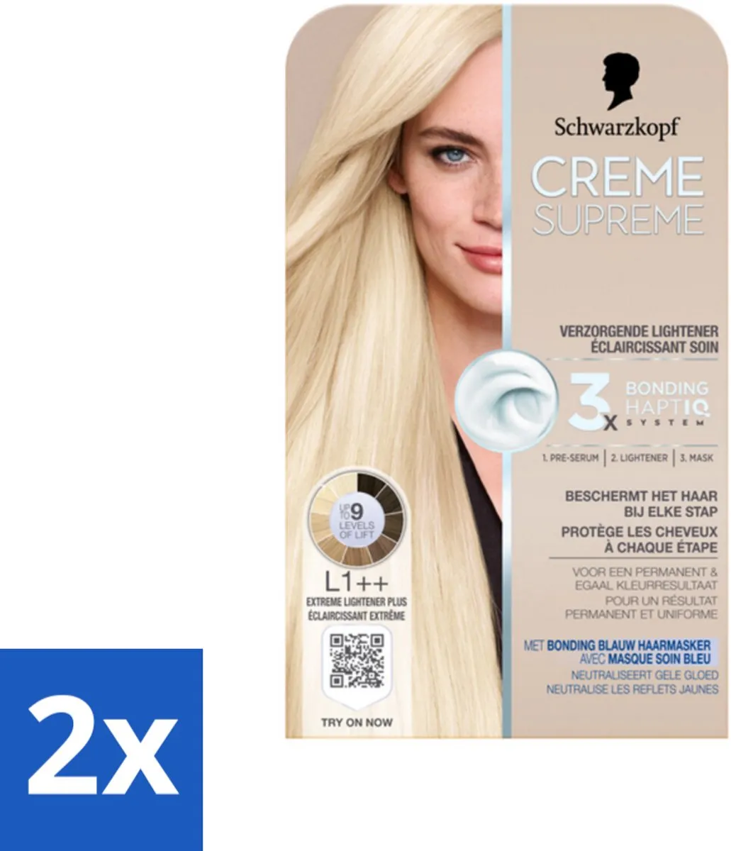 Schwarzkopf Creme Supreme L1++ Extreme Lightener Plus Haarkleuring 490g