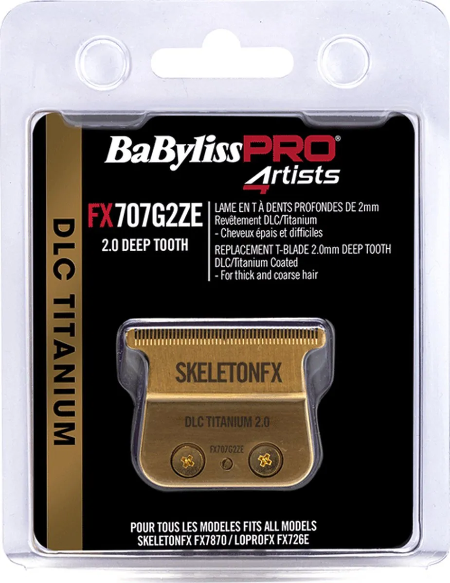 BaBylissPRO 4artists SkeletonFX Snijmes 2.0 Goud