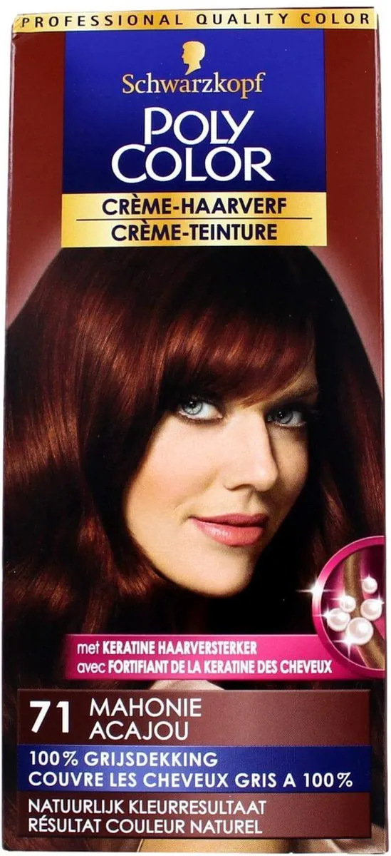 Schwarzkopf Poly Color Creme Haarverf 71 Mahonie