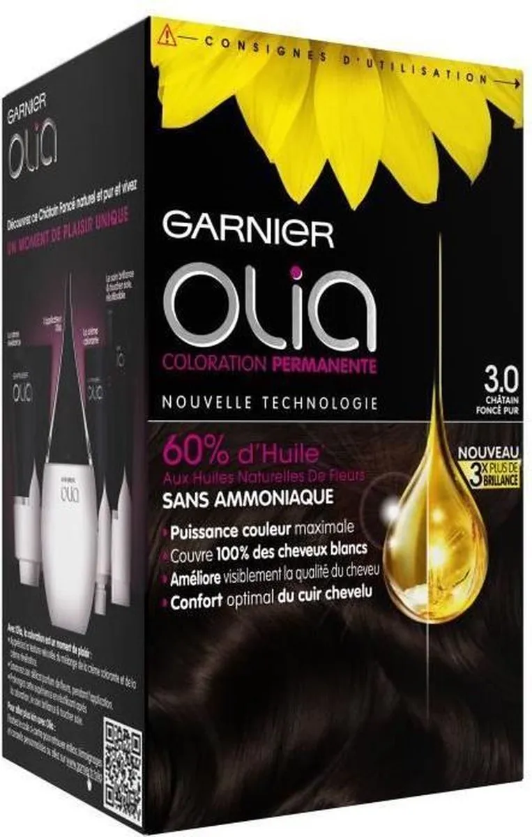 Garnier Olia Pure Donkerbruin 200ml - 5 Stuks - afbeelding 2 van 6