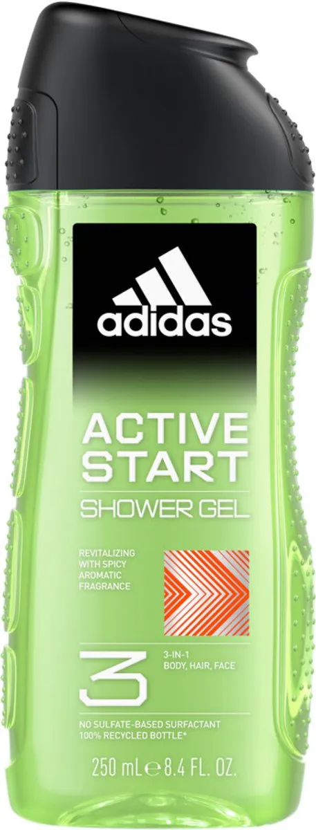 Adidas Shower Gel Active Start 250ml - 6 Stuks