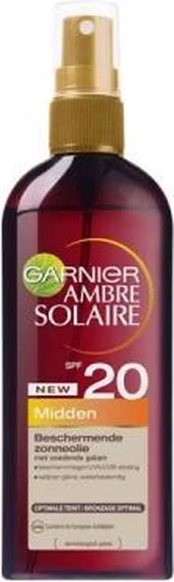 Garnier Ambre Solaire Midden Moyenne SPF 20 Olie 150ml