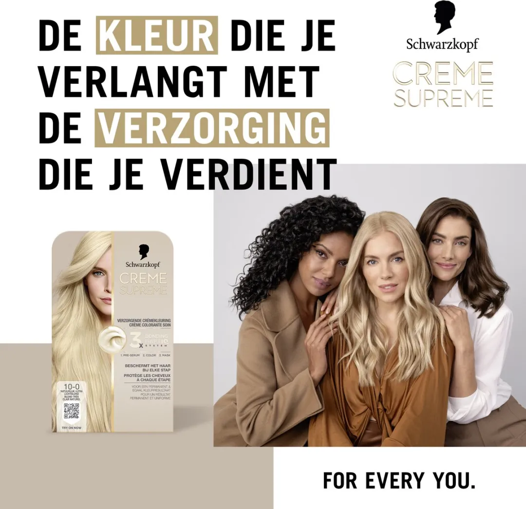 Schwarzkopf Crème Supreme 10-0 Haarkleuring 245g