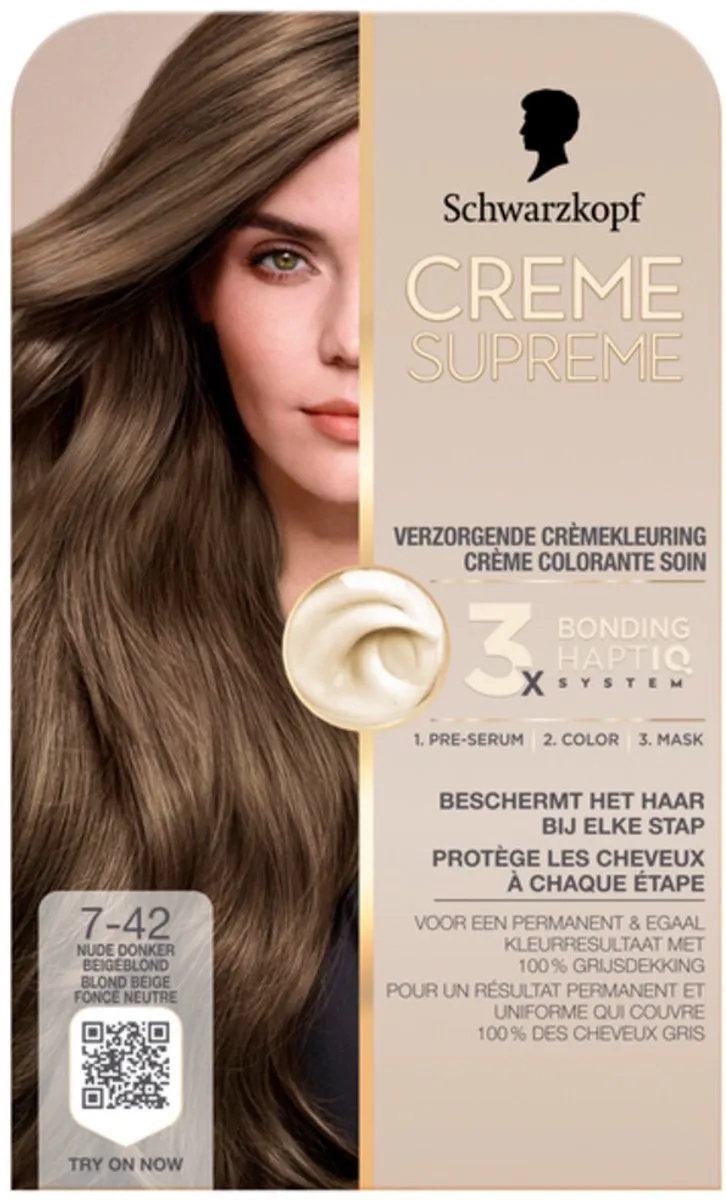 Schwarzkopf Creme Supreme 7-42 Haarkleuring 245g - 12 Stuks