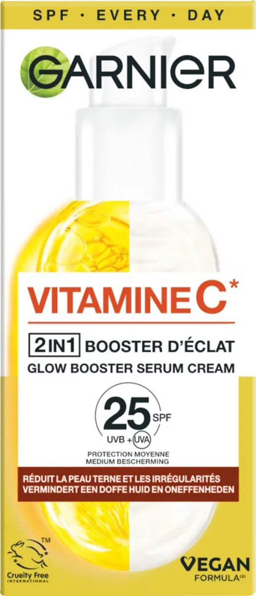 Garnier SkinActive Glow Booster Vitamine C Serum Crème 50ml