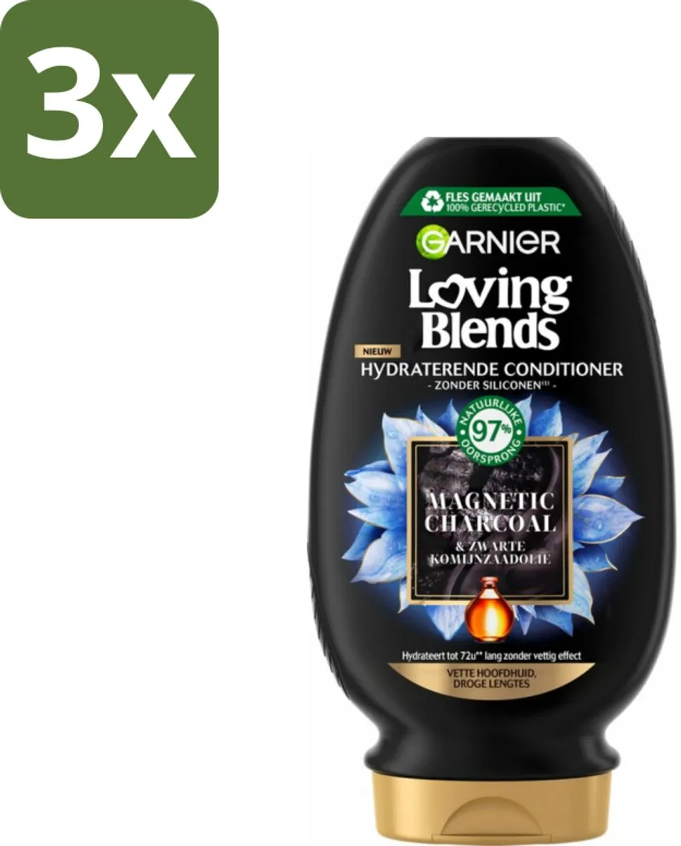 Garnier Loving Blends Magnetic Charcoal Conditioner 250ml