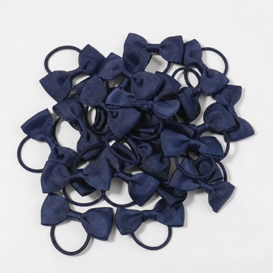 NuveX Donkerblauw Haar Elastiekjes Set