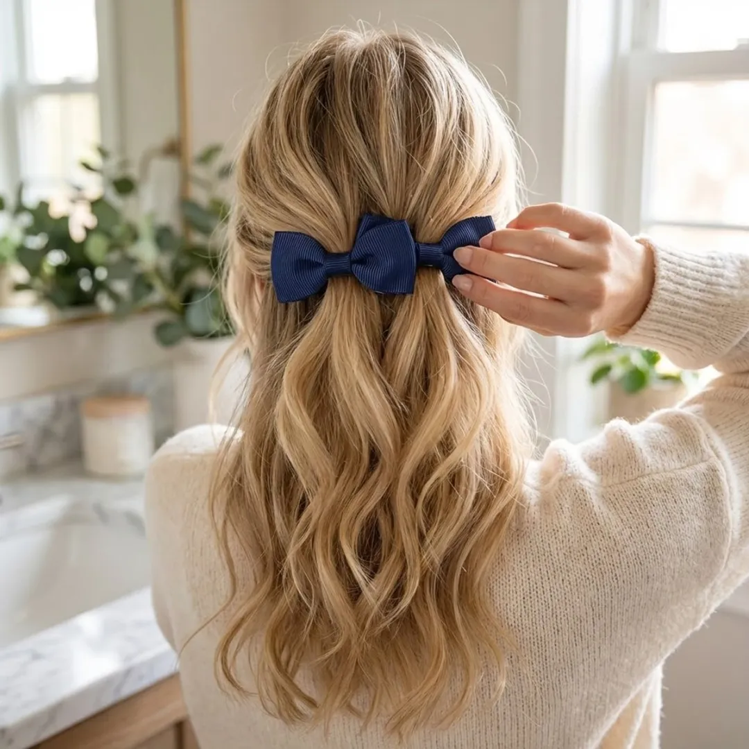 NuveX Donkerblauw Haar Elastiekjes Set - 20 Stuks