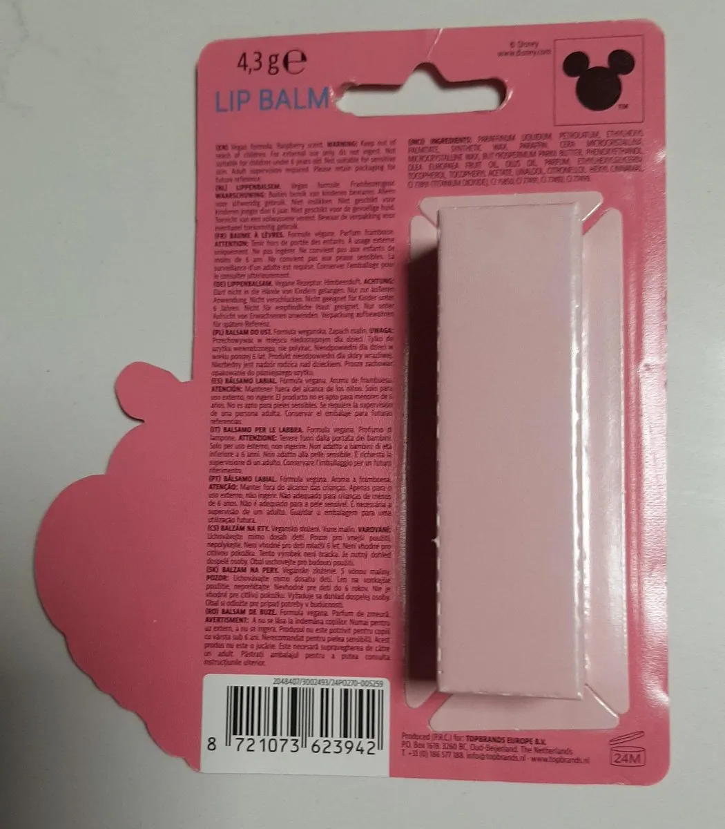 Disney Princess Lipbalsem Cinderella - 4,3g - Roze
