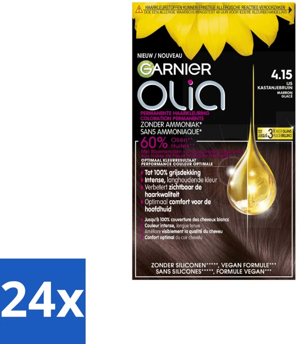 Garnier Olia 4.15 Haarkleuring Kastanjebruin