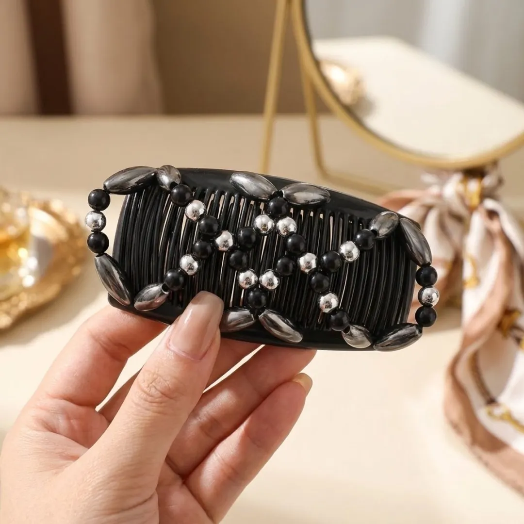 NuveX Magic Hair Clip - Zwart/Zilver