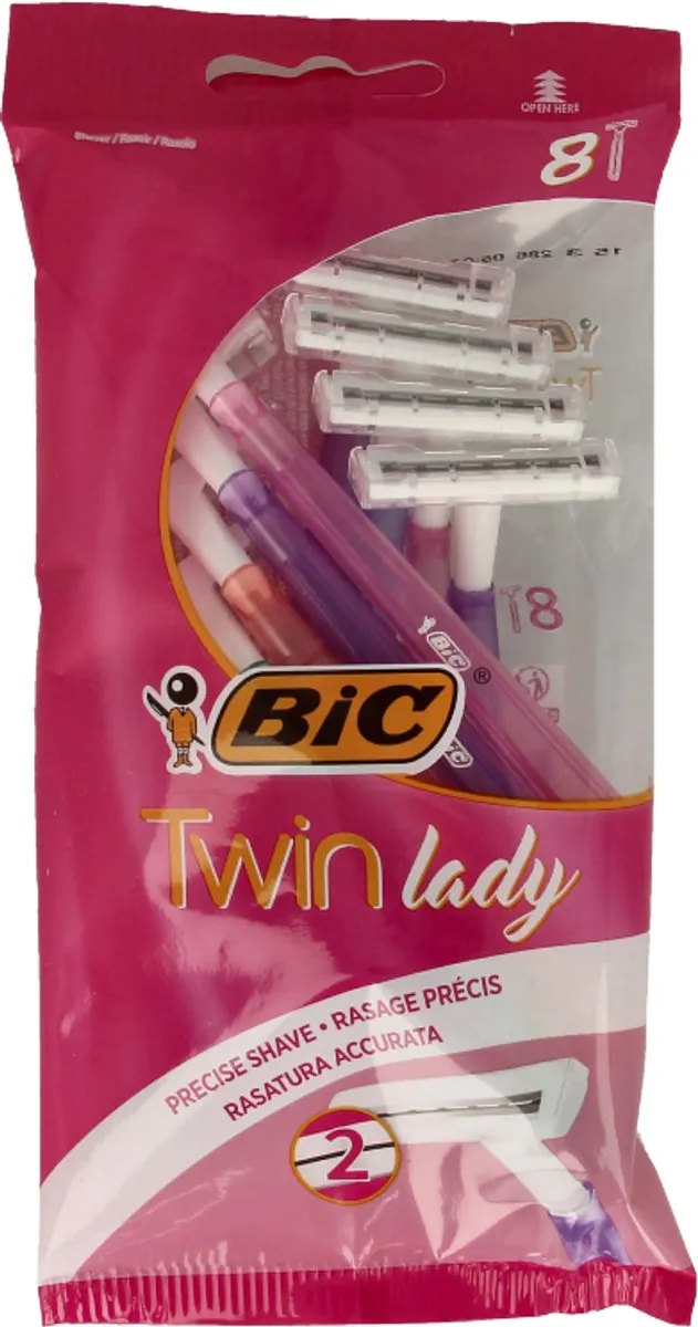 Bic Wegwerpscheermesjes Twin Lady Sensitive - 8 Stuks
