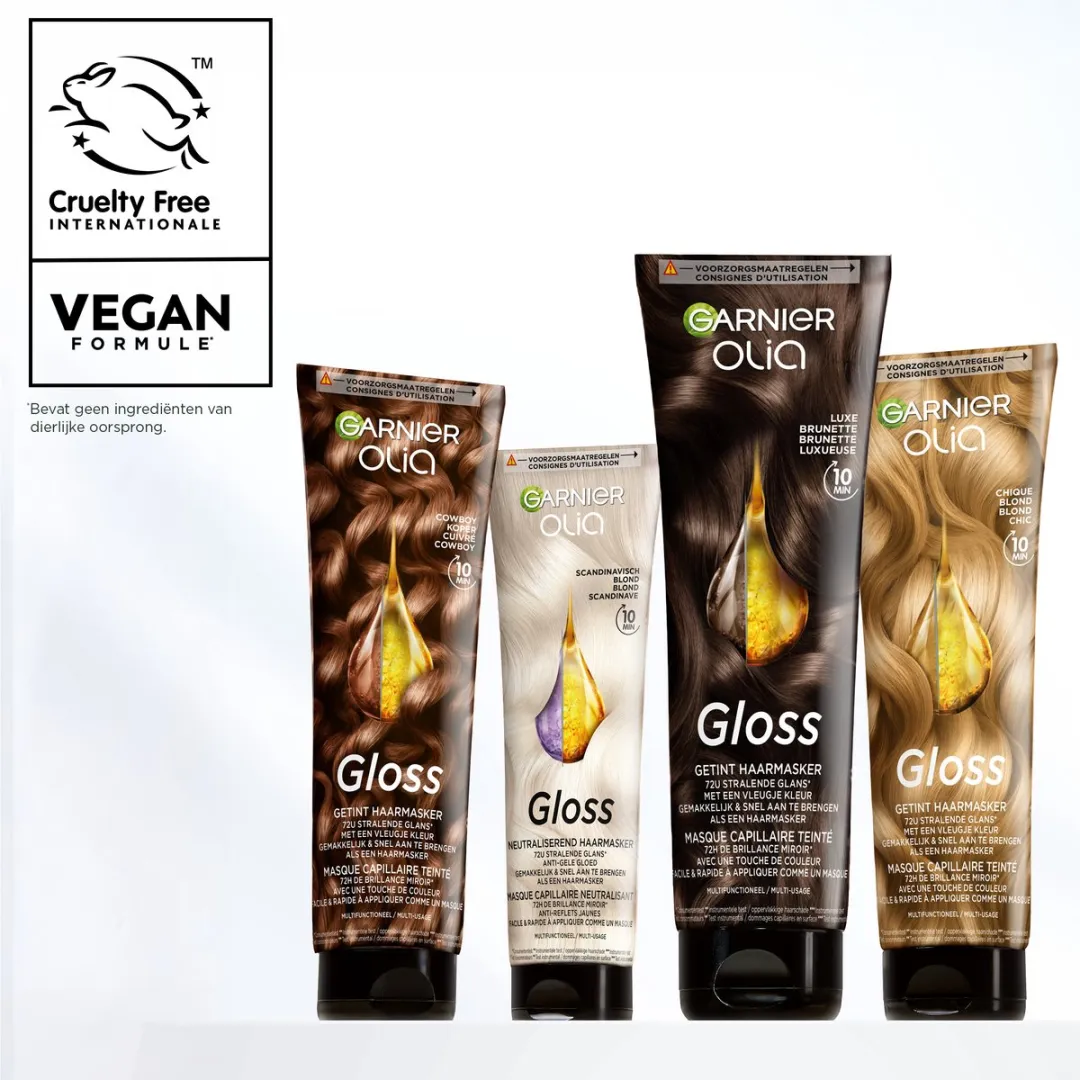 Garnier Olia Gloss Gekleurd Haarmasker Cowboy Koper - 147g