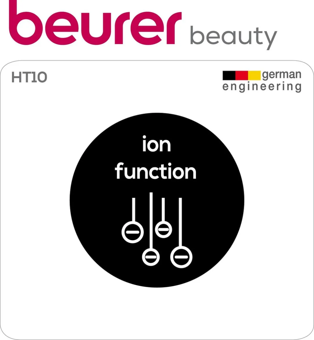 Beurer HT 10 Ionen Antiklit Haarborstel - Zwart/Brons