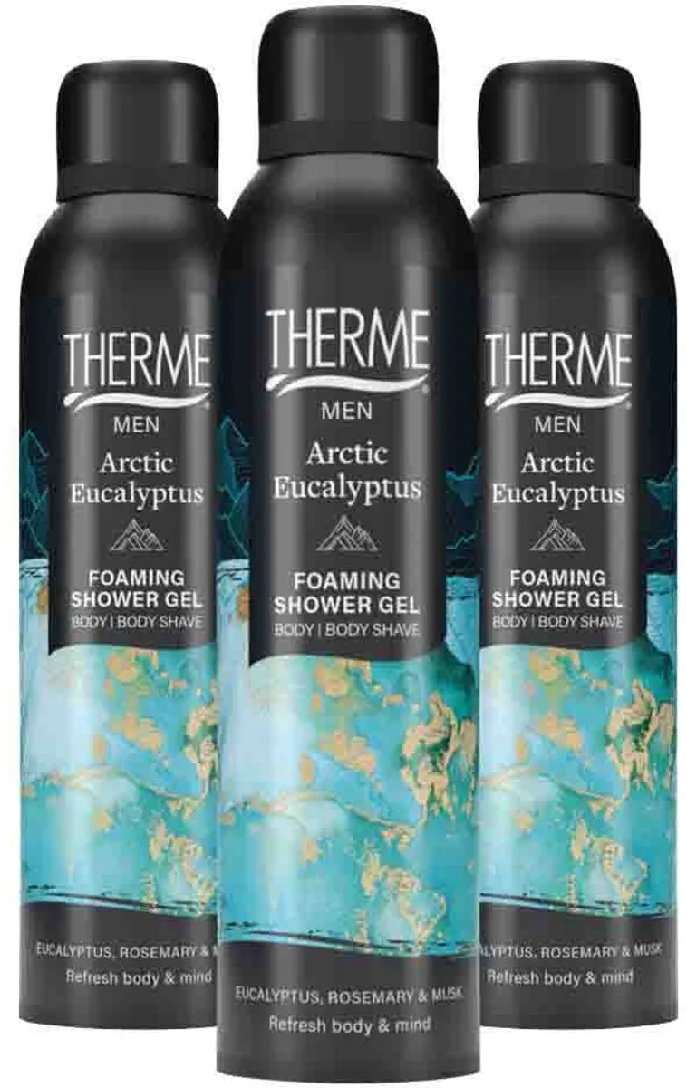 Therme Men Arctic Eucalyptus Douchegel - 3x200ml