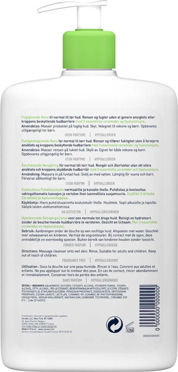 CeraVe Hydraterende Reinigingscrème 473ml