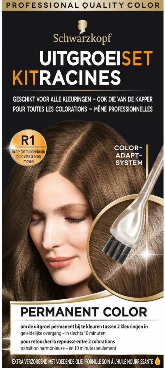 Schwarzkopf Uitgroeiset Haarverf Lichtbruin/Middenbruin - 3x660ml