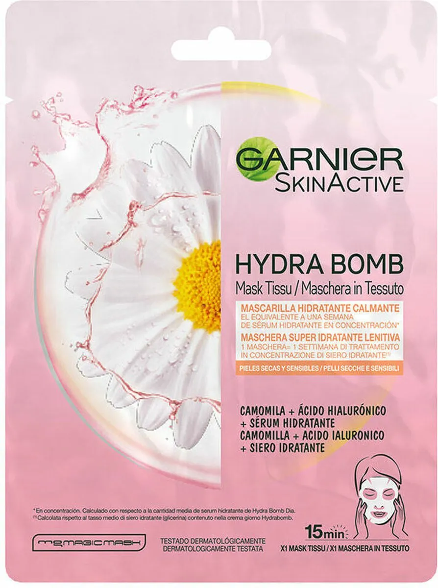 Garnier SkinActive Tissue Masker Kamille Hyaluronzuur 101ml