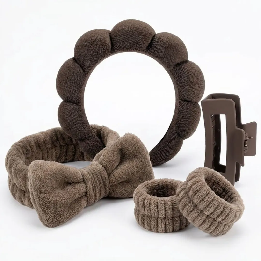 NuveX Donkerbruine Haaraccessoires Set