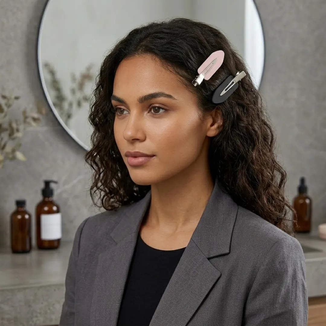 Nuvex Haarclips Set 36 Stuks - Zwart Roze Wit