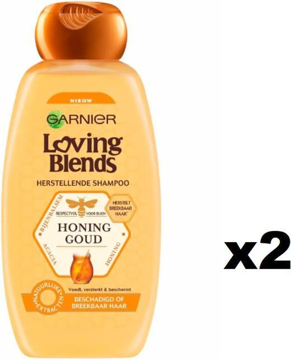 Garnier Loving Blends Honinggoud Shampoo - 2x300ml