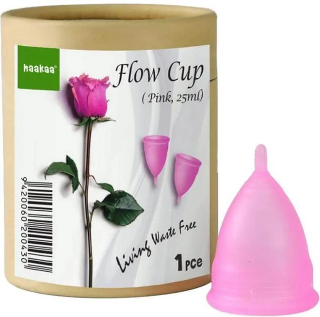 Haakaa | Menstruatie cup | Flow Cup | Roze | 25 ml | Maat S