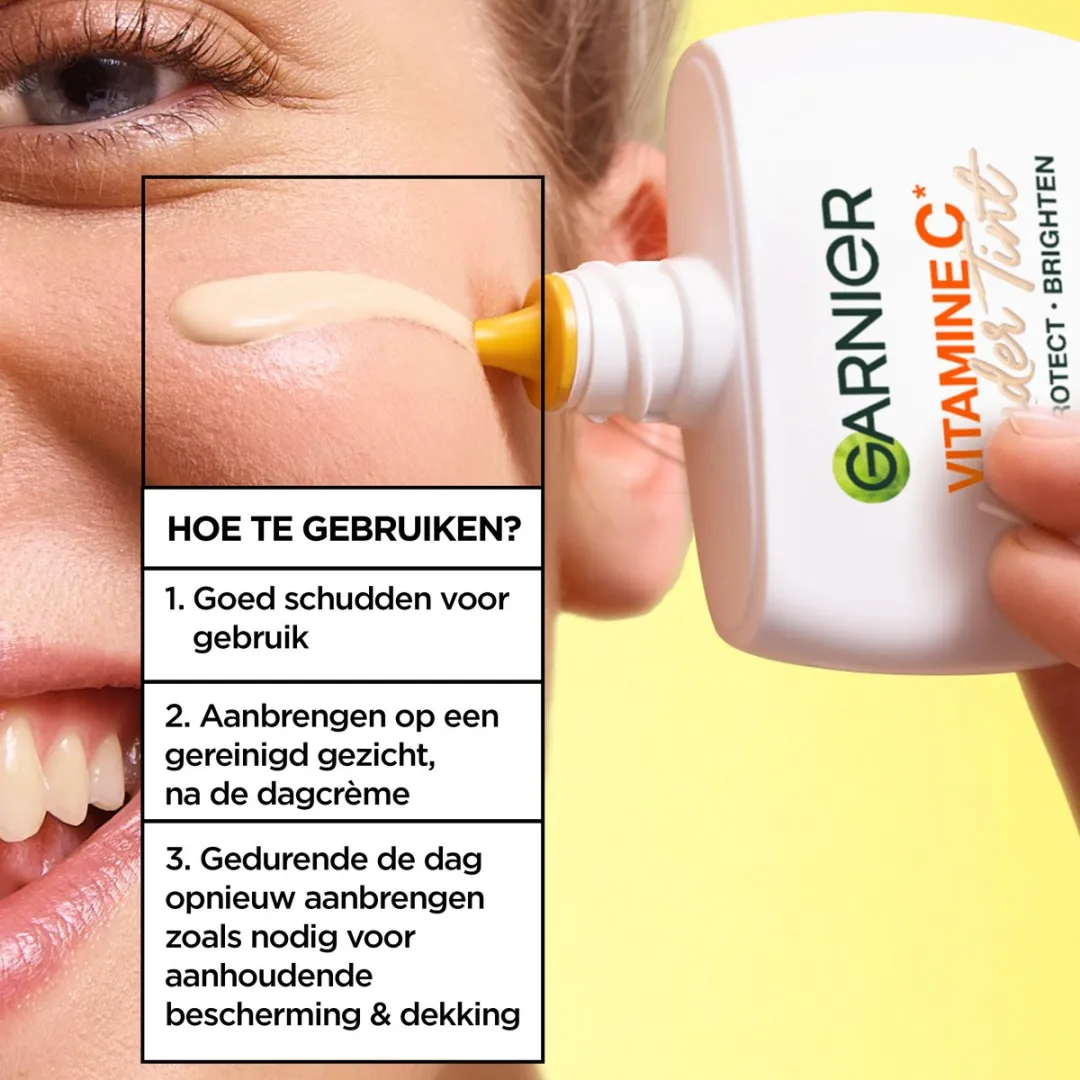 Garnier Vitamine C Wonder Tint SPF 50+ Gezichtcrème 40ml - afbeelding 6 van 6