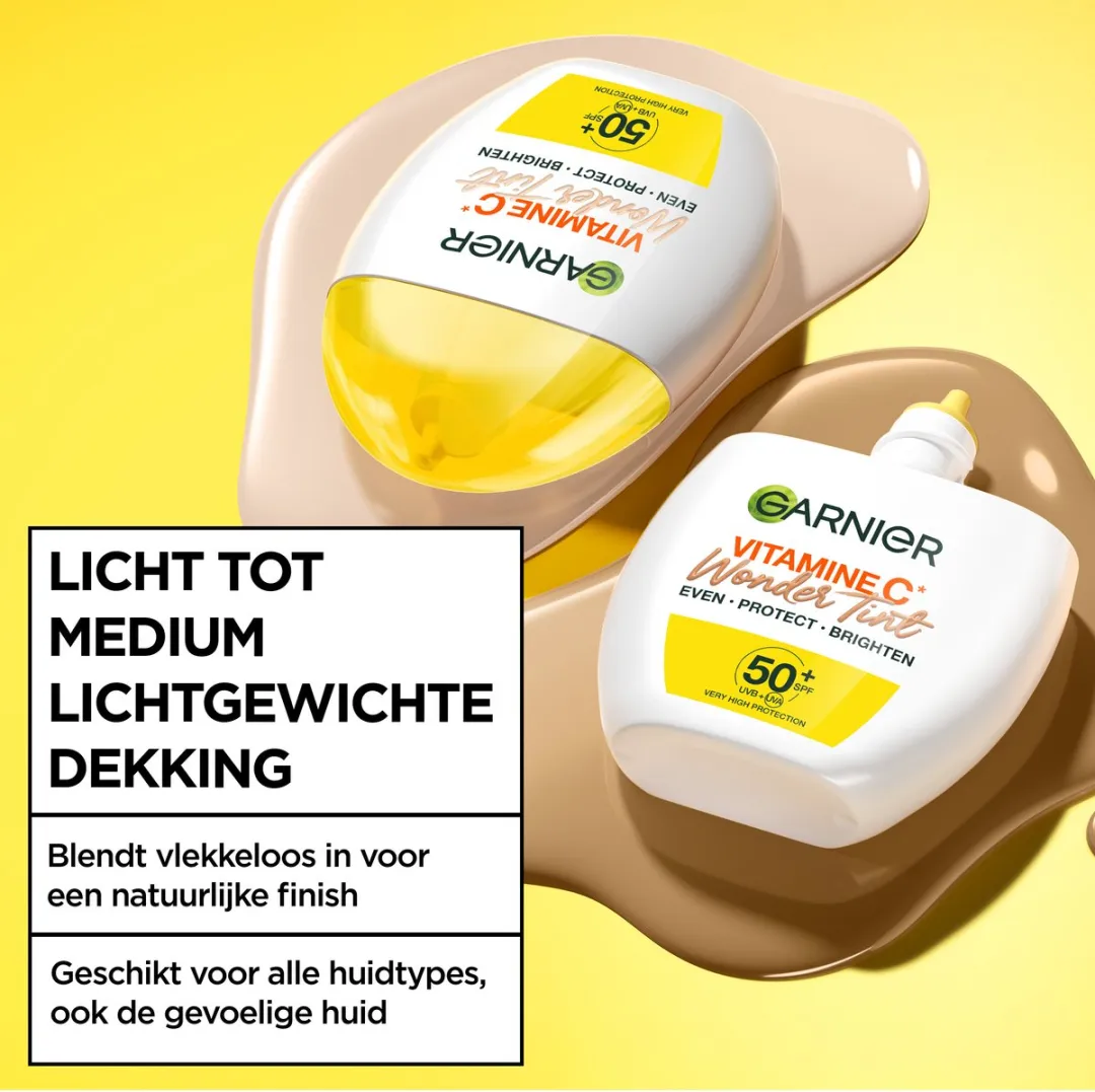 Garnier Vitamine C Wonder Tint SPF 50+ Gezichtcrème 40ml