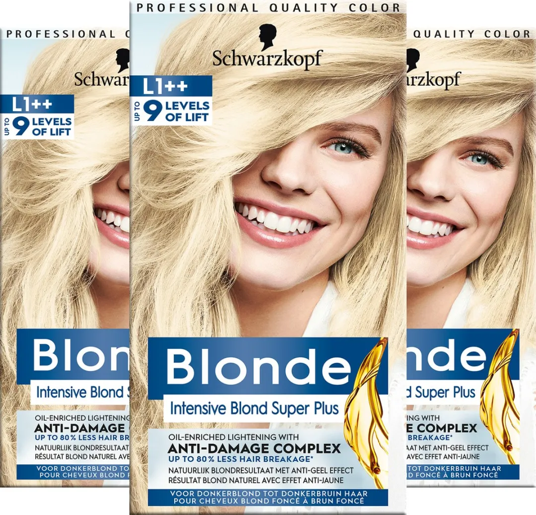 Schwarzkopf Blonde L1++ Intensive Blonde Super Plus Haarverf - 627ml