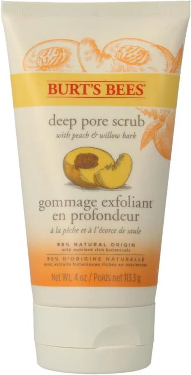 Burt's Bees Peach & Willowbark Deep Pore Scrub 110g
