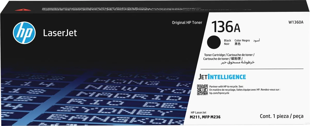 HP 136A Zwart Tonercartridge