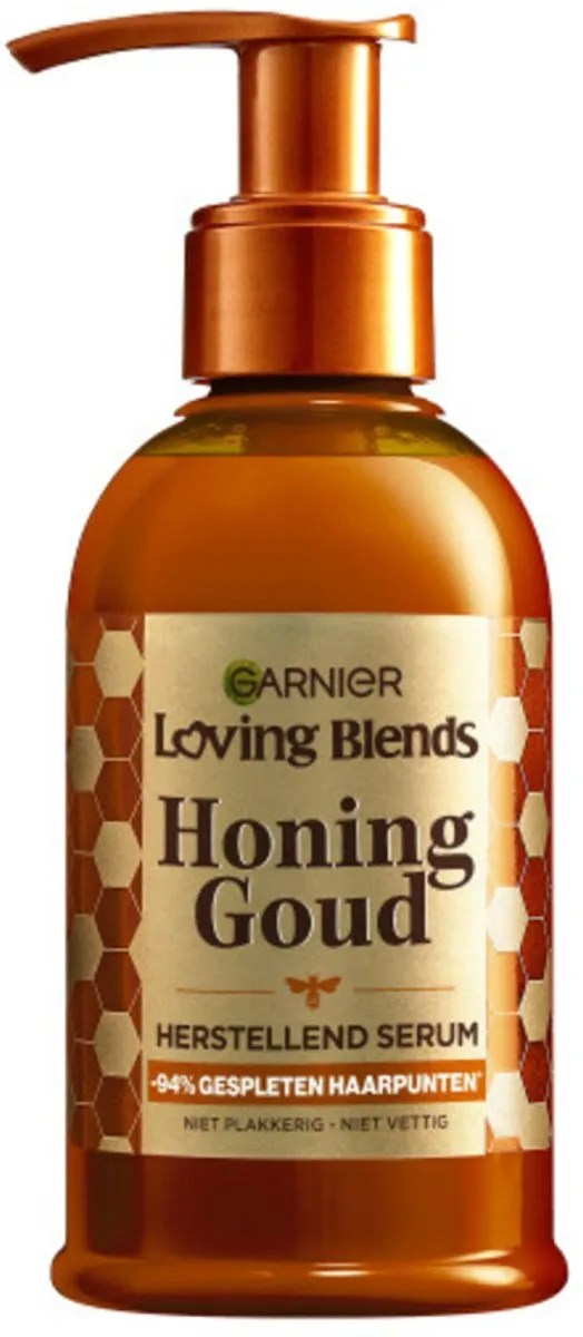 5 x Garnier - Loving Blends Honing Goud - Herstellend Haarserum - Beschadigd & Breekbaar Haar - 115 ml - Haarherstel - Haarversterking - Haarbescherming - Beschadigd Haar - Breekbaar Haar