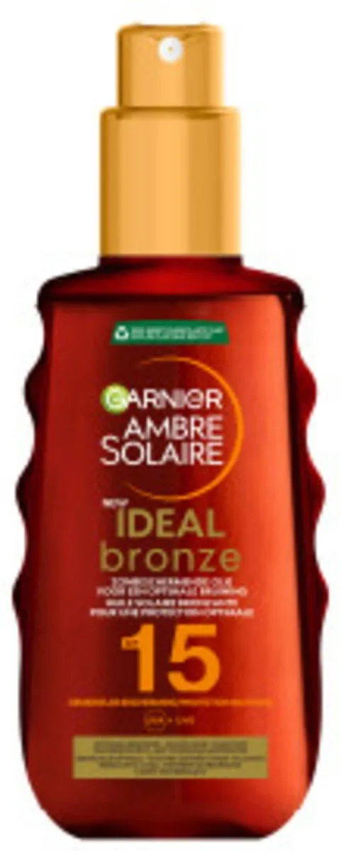 Garnier Ambre Solaire Ideal Bronze Zonneolie SPF 15 - 300ml (2x150ml)