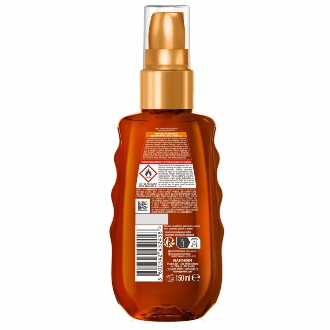 Garnier Ambre Solaire Ideal Bronze Zonneolie SPF 15 - 300ml (2x150ml)