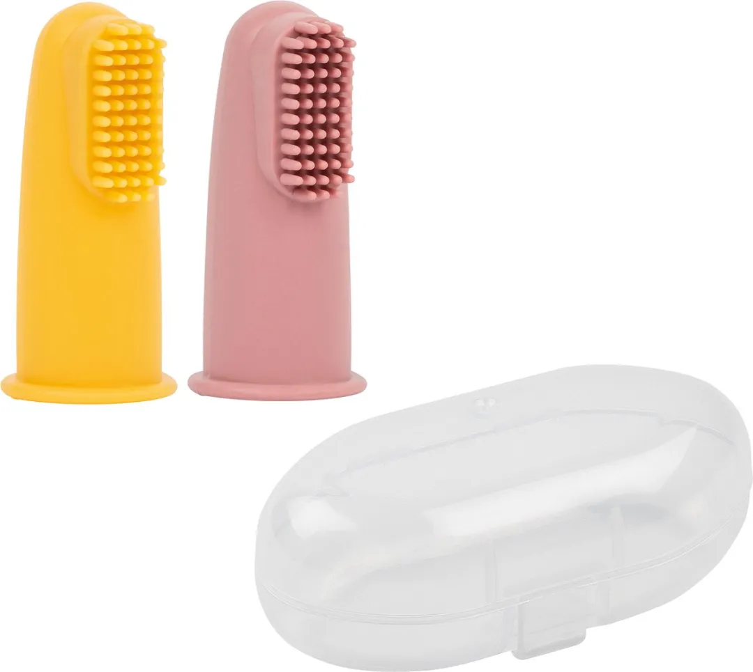 Nattou Silicone Vingertandenborstel Set