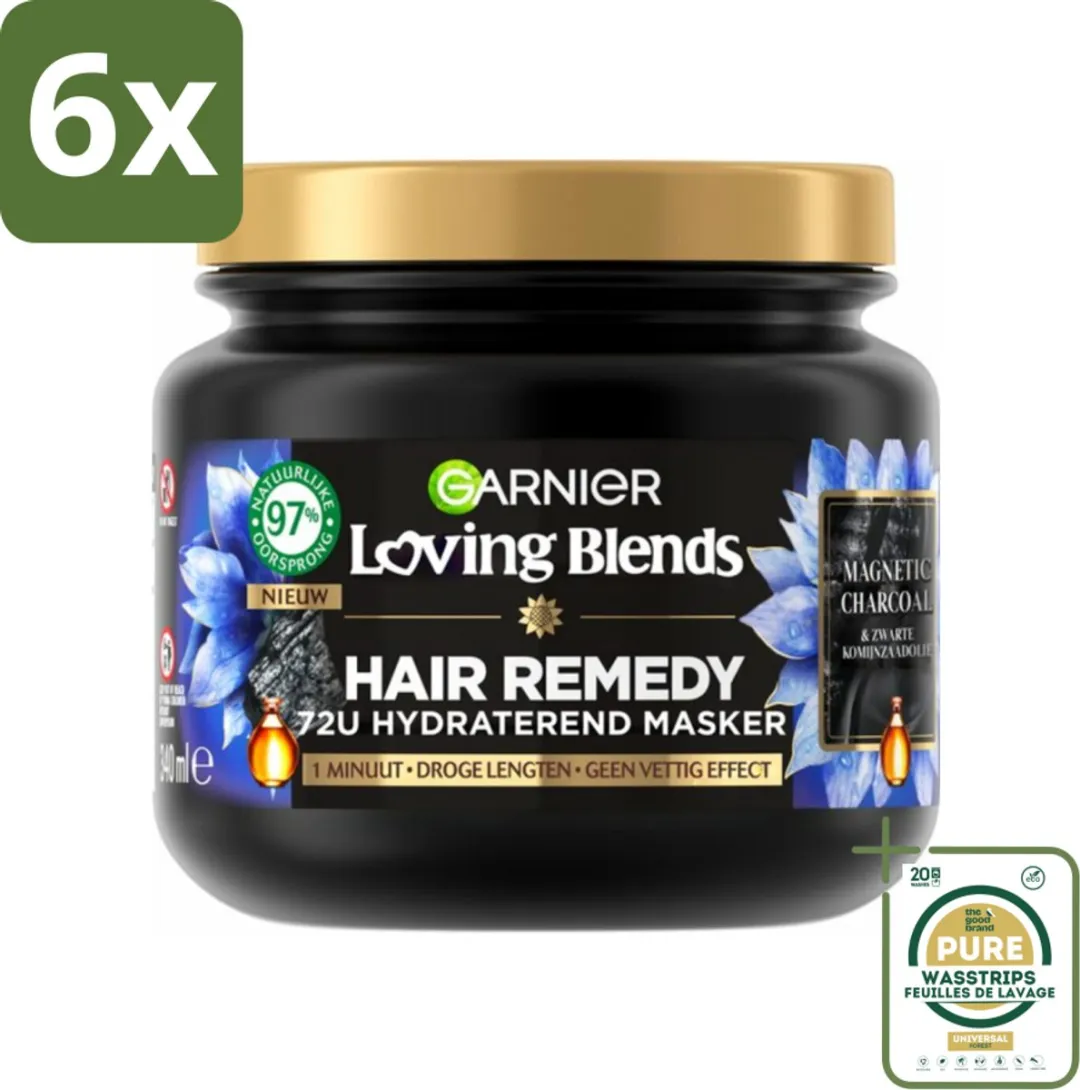 Garnier Loving Blends Magnetic Charcoal Haarmasker 340ml