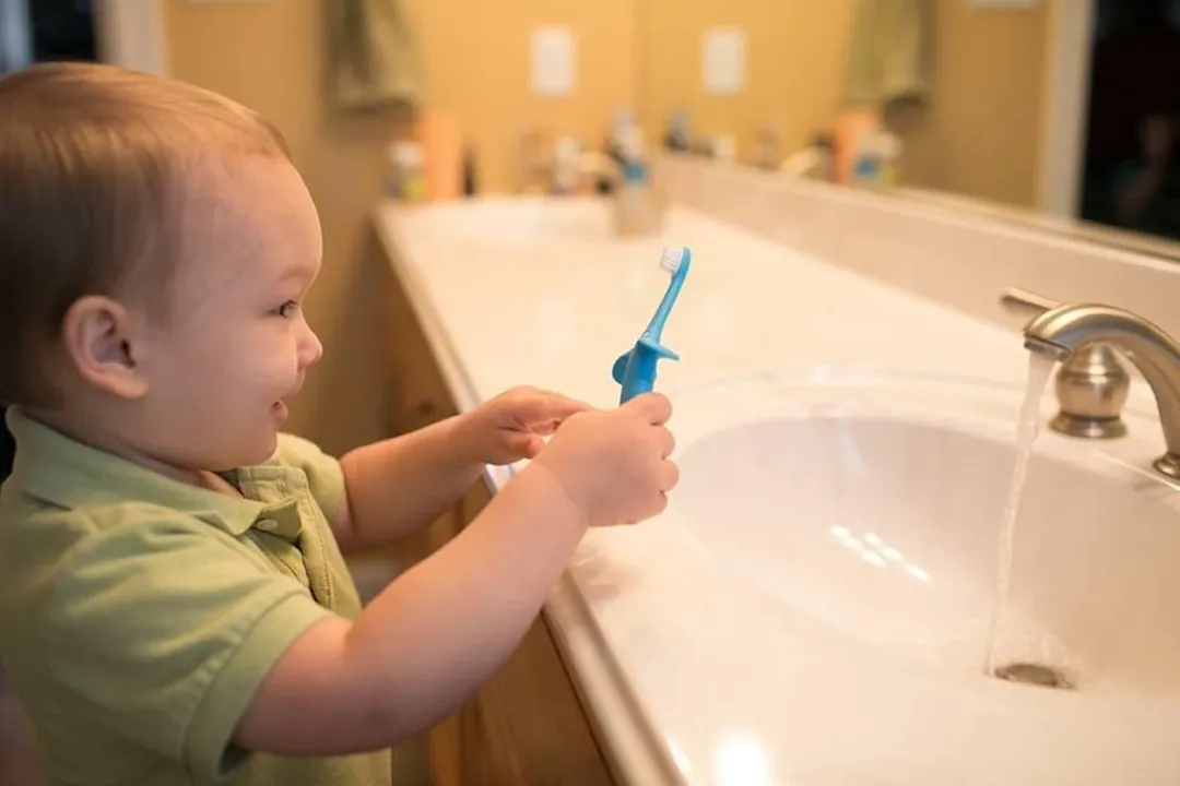 Dr. Brown's Baby's Tandenborstel - Olifant - Roze